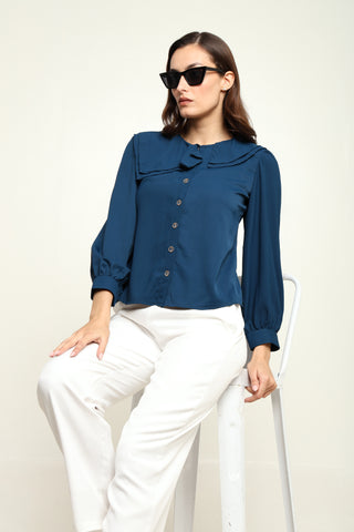 DOUBLE FLAP BUTTON DOWN SHIRT